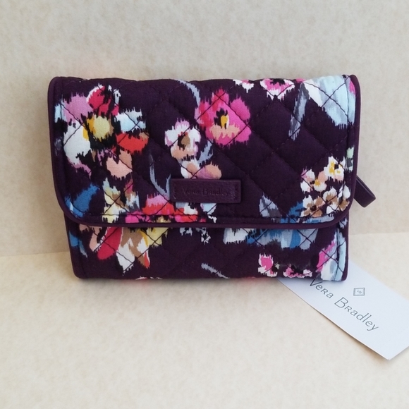 Vera Bradley Handbags - VERA BRADLEY ICONIC RFID RILEY COMPACT WALLET